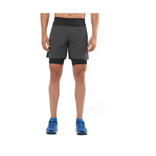 SALOMON - SHORT EXO MOTION TWINSKIN NOIR HOMME