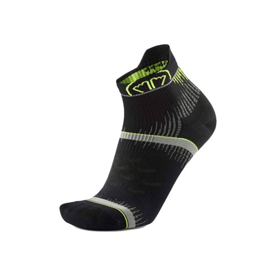 SIDAS - CHAUSSETTES RUN ULTRA NOIR/JAUNE