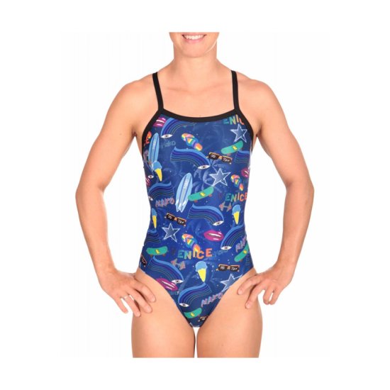 MAKO - MAILLOT DE BAIN NEREID FEMME BLEU FONCE