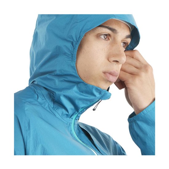 SALOMON - VESTE BONATTI WATERPROOF HOMME BLEU CLAIR