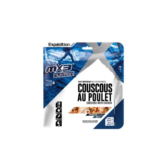 MX3 - REPAS LYOPHILISÉ - COUSCOUS DE POULET