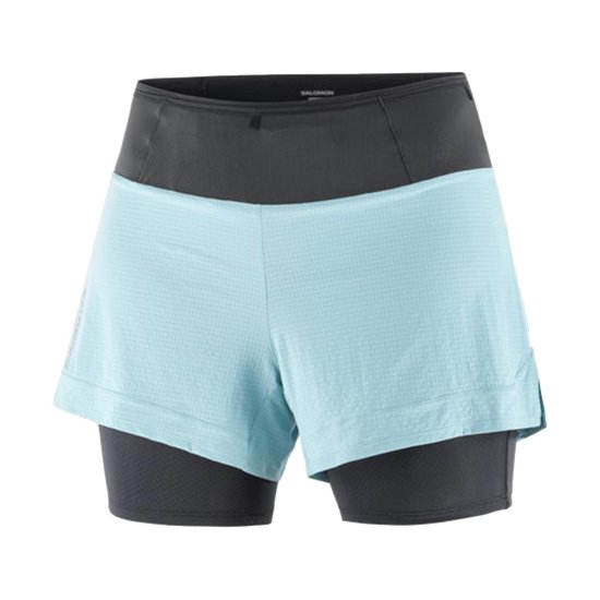 SALOMON - SHORT SENSE AERO 2 EN 1 FEMME BLEU