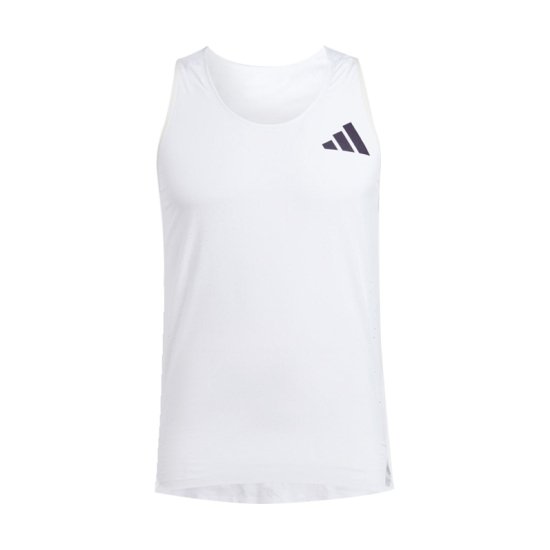 ADIDAS - DÉBARDEUR ÉLITE ATHLÈTE HOMME BLANC