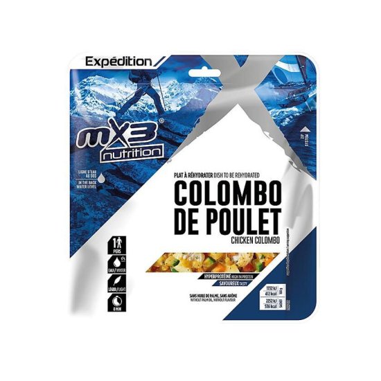 MX3 - REPAS LYOPHILISÉ - COLOMBO DE POULET