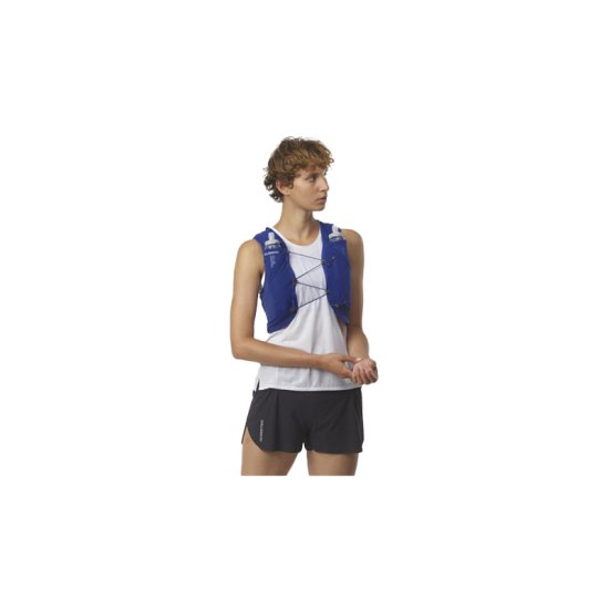 SALOMON - SAC D'HYDRATATION ADV SKIN 5 AVEC FLASQUES BLEU