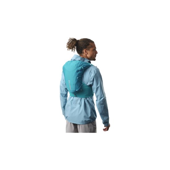SALOMON - SAC D'HYDRATATION ADV SKIN 12 AVEC FLASQUES BLEU CLAIR