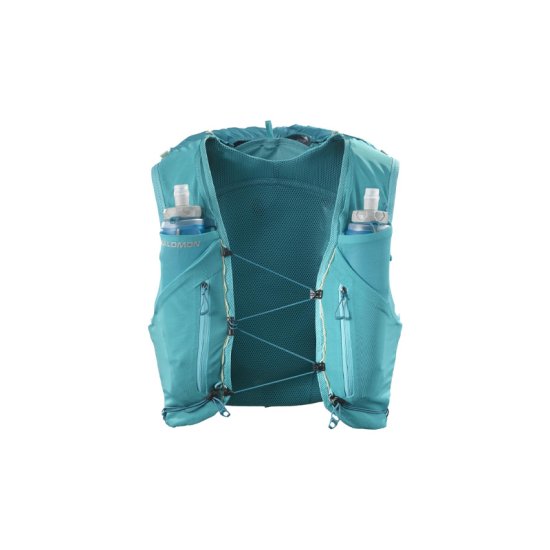 SALOMON - SAC D'HYDRATATION ADV SKIN 12 AVEC FLASQUES BLEU CLAIR