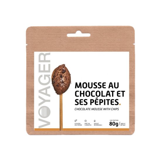 VOYAGER - DESSERT LYOPHILISÉ - MOUSSE AU CHOCOLAT ET SES PÉPITES