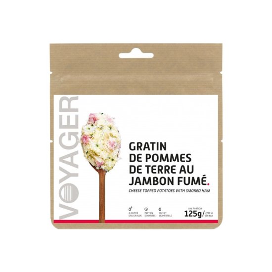 VOYAGER - REPAS LYOPHILISÉ - GRATIN DE POMMES DE TERRE AU JAMBON FUMÉ