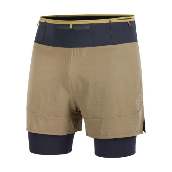 SALOMON - SHORT SENSE AERO 2 EN 1 HOMME MARRON