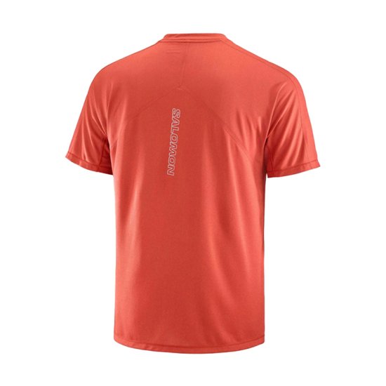 SALOMON - T-SHIRT MANCHES COURTES SENSE AERO HOMME BRIQUE