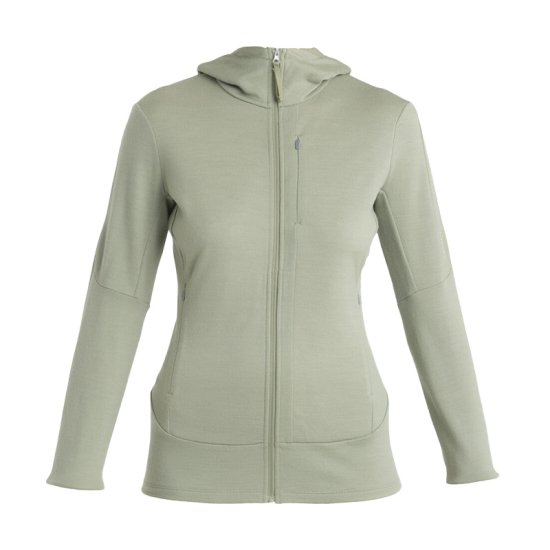 ICEBREAKER - VESTE MERINO 260 QUANTUM IV CAPUCHE FEMME