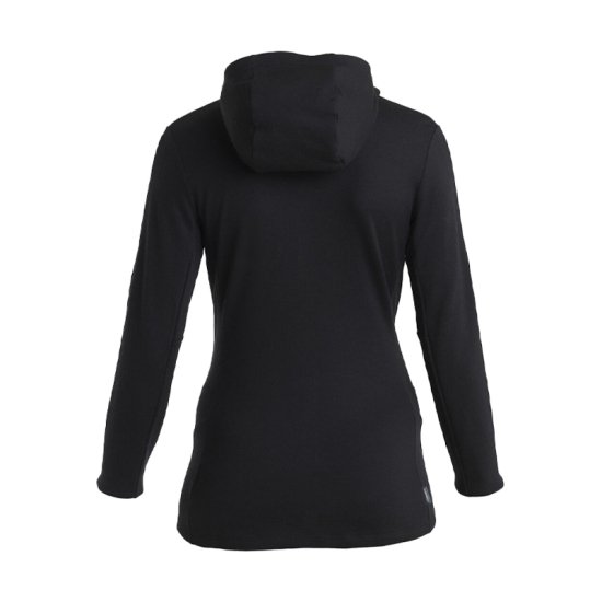 ICEBREAKER - VESTE MERINO 260 QUANTUM IV CAPUCHE FEMME