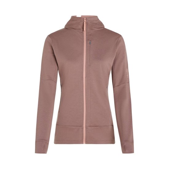 ICEBREAKER - VESTE MERINO 260 QUANTUM IV CAPUCHE FEMME