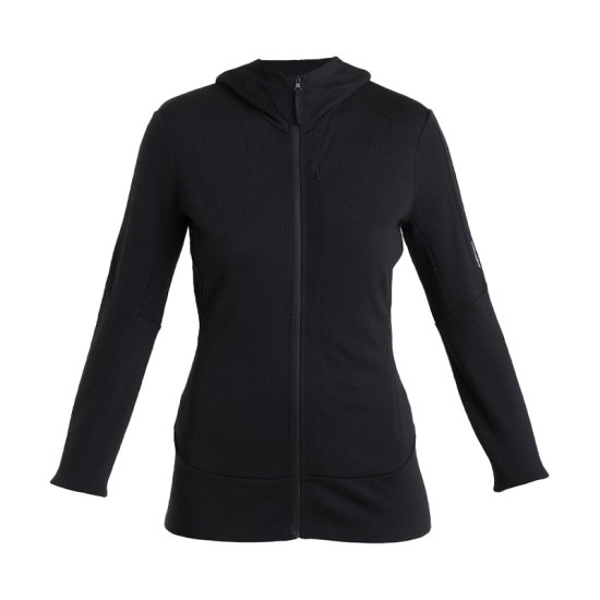 ICEBREAKER - VESTE MERINO 260 QUANTUM IV CAPUCHE FEMME