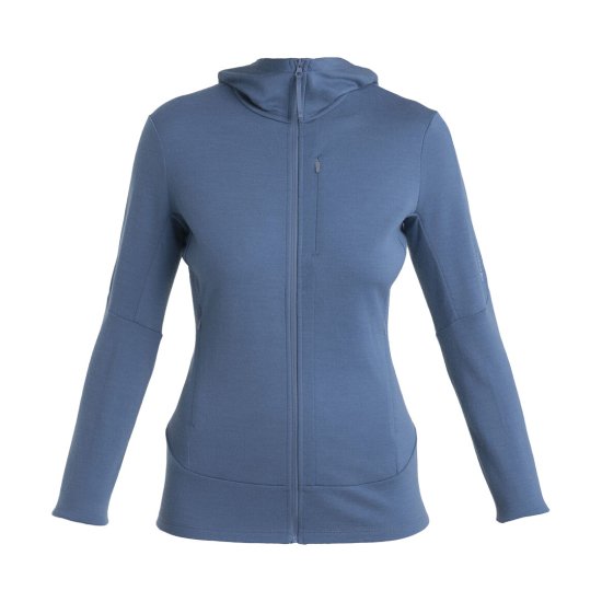 ICEBREAKER - VESTE MERINO 260 QUANTUM IV CAPUCHE FEMME