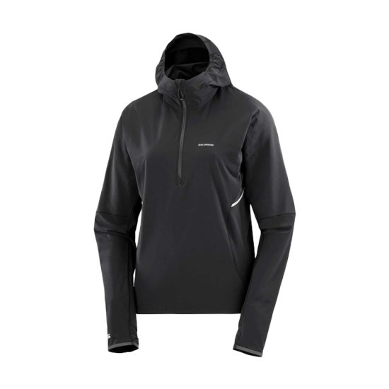SALOMON - VESTE SENSE AERO HYBRID CAPUCHE DEMI-ZIP FEMME
