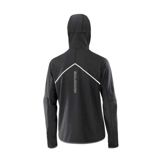 SALOMON - VESTE SENSE AERO HYBRID CAPUCHE DEMI-ZIP FEMME