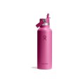 GOURDE HYDRO FLASK 24 OZ STANDARD MOUTH AVEC PAILLE REEF