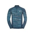 SOUS-COUCHE TURTLE COL DEMI-ZIP HOMME NOIR - ODLO