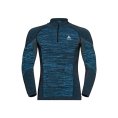 SOUS-COUCHE TURTLE COL DEMI-ZIP HOMME NOIR - ODLO