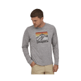 T-SHIRT MANCHES LONGUES CAP COOL DAILY GRAPHIC MONTAGNE HOMME - PATAGONIA