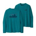 T-SHIRT MANCHES LONGUES CAP COOL DAILY GRAPHIC MONTAGNE HOMME - PATAGONIA