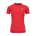 T-SHIRT COL ROND MANCHES COURTES 1/2 ZIP FEMME - ODLO