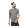 T-SHIRT MANCHES COURTES CROSS RUN HOMME GRIS - SALOMON