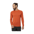 T-SHIRT CROSS RUN ML HOMME ORANGE - SALOMON
