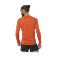 T-SHIRT CROSS RUN ML HOMME ORANGE - SALOMON