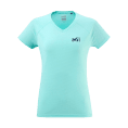 T-SHIRT FUSION MANCHES COURTES FEMME BLEU/BEIGE - MILLET