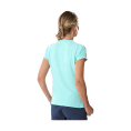 T-SHIRT FUSION MANCHES COURTES FEMME BLEU/BEIGE - MILLET