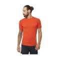 T-SHIRT MANCHES COURTES SENSE AERO HOMME FIERY RED - SALOMON