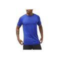 T-SHIRT MANCHES COURTES CROSS RUN HOMME BLEU - SALOMON