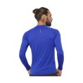 T-SHIRT CROSS RUN MANCHES LONGUES HOMME BLEU - SALOMON