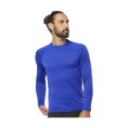 T-SHIRT CROSS RUN MANCHES LONGUES HOMME BLEU - SALOMON