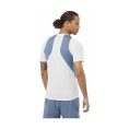 T-SHIRT MANCHES COURTES SENSE AERO HOMME BLEU/BLANC - SALOMON