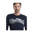SOUS COUCHE MERINO 200 OASIS GRAPHIQUE COL ROND HOMME - ICEBREAKER