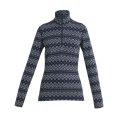 T-SHIRT DEMI-ZIP MERINO 260 VERTEX FEMME