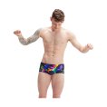 SLIP DE BAIN ECO+ 13,5 CM CLUB TRAINING ALLOVER HOMME NOIR - SPEEDO
