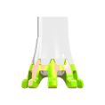 POINTES DE BÂTONS KIT CROSSOVER JAUNES ET BLANCHES - TSL