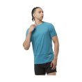 T-SHIRT MANCHES COURTES CROSS RUN HOMME BLEU - SALOMON