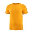 T-SHIRT MANCHES COURTES CROSS RUN HOMME JAUNE