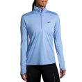 Pull Dash 1/2 zip 2.0 manches longues femme - BROOKS