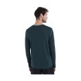 T-SHIRT MANCHES LONGUES MERINO 125 ZONEKNIT HOMME BLEU - ICEBREAKER