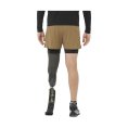 SHORT SENSE AERO 2 EN 1 HOMME MARRON - SALOMON
