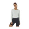 T-SHIRT MANCHES LONGUES CROSS RUN FEMME BLEU CLAIR - SALOMON