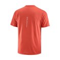 T-SHIRT MANCHES COURTES SENSE AERO HOMME BRIQUE - SALOMON