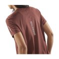 T-SHIRT MANCHES COURTES SENSE AERO FEMME MARRON - SALOMON